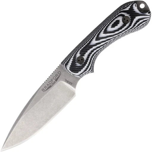 Bradford Guardian 3 3D Fixed Blade Knife Black/White G10 Handle AEB-L Plain Edge Stonewash Finish BRAD3FE118A 1 Bradford Guardian 3 3D Fixed Blade Knife Black/White G10 Handle AEB-L Plain Edge Stonewash Finish BRAD3FE118A -Cold Steel Zone 118A 14735.1668105302