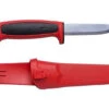Mora Knives Basic 511 Fixed Blade Knife Red Handle Plain Edge With Sheath 13245 -Cold Steel Zone 1 74628.1645724621
