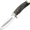 Buck Vanguard Fixed Blade Knife Walnut Wood Handle W/ Brass Guard Plain Edge 192