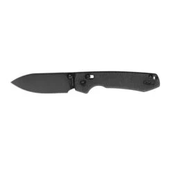 Vosteed Raccoon Crossbar Lock Folding Knife Black Micarta Handle 14C28N Black Stonewashed Blade RCCB32VPMH