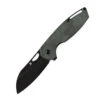 Kansept Model 6 Folding Knife Green Micarta Handle 154CM Plain Edge Black Stonewash Finish T1022A2 -Cold Steel Zone 21 48061.1692901809