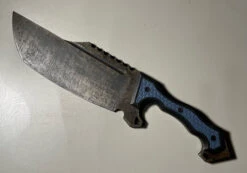 Midgards Messer Vega Apokalypse Fixed Blade Knife Blue/Black G10 Handle D2 Plain Edge