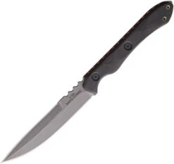 TOPS Rapid Strike Double Edge Fixed Blade Knife Black G10 Handle Plain 154CM RDSK-01TS