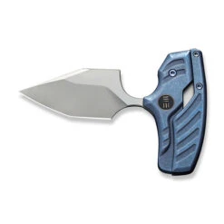 WE Typhoeus Folding Knife Blue Titanium Handle 20CV Dagger Plain Edge Silver Bead Blast Finish WE21036B-3 -Cold Steel Zone 3d378f43 2c0c 4f2b bdca 99d051ec0f84 85087.1662565185