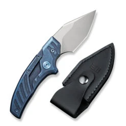 WE Typhoeus Folding Knife Blue Titanium Handle 20CV Dagger Plain Edge Silver Bead Blast Finish WE21036B-3 -Cold Steel Zone 3f1d3e86 fb54 45f7 87d3 4f07d54c5792 69176.1662565187