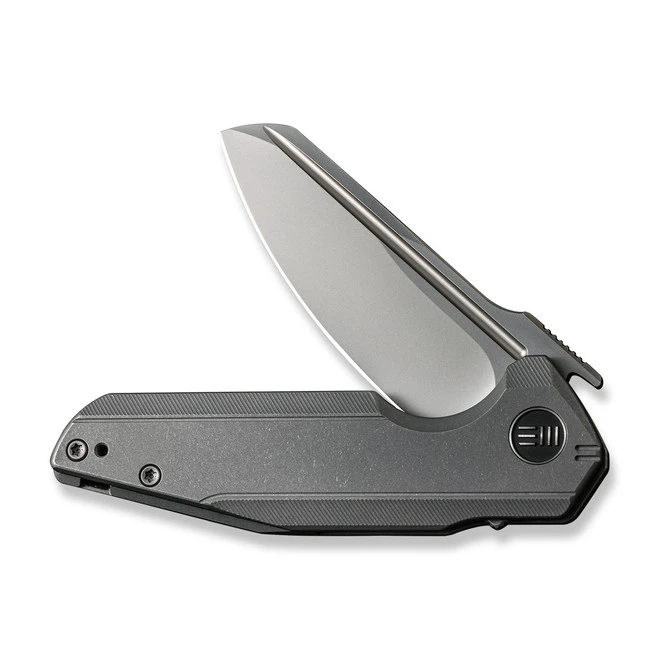 Discontinued WE StarHawk Folding Knife Gray Titanium Handle 20CV Plain Edge Modified Sheepsfoot Silver Bead Blast Finish WE21017-1 9 Discontinued WE StarHawk Folding Knife Gray Titanium Handle 20CV Plain Edge Modified Sheepsfoot Silver Bead Blast Finish WE21017-1 - Image 7