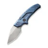WE Typhoeus Folding Knife Blue Titanium Handle 20CV Dagger Plain Edge Silver Bead Blast Finish WE21036B-3 -Cold Steel Zone 590b4cb5 7181 4281 93b2 8661983d603c 34784.1662565180