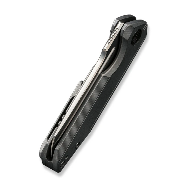 Discontinued WE StarHawk Folding Knife Gray Titanium Handle 20CV Plain Edge Modified Sheepsfoot Silver Bead Blast Finish WE21017-1 6 Discontinued WE StarHawk Folding Knife Gray Titanium Handle 20CV Plain Edge Modified Sheepsfoot Silver Bead Blast Finish WE21017-1 - Image 4