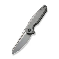 Cold Steel Zone 16 Discontinued WE StarHawk Folding Knife Gray Titanium Handle 20CV Plain Edge Modified Sheepsfoot Silver Bead Blast Finish WE21017-1