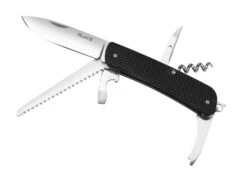 Ruike Multi-Tool Black G10 Handle 12C27 Plain Edge RKM32B