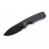 Miguron Pelora Folding Knife Black G10 Handle 14C28N Drop Point Plain Black Blade MGR-804BK