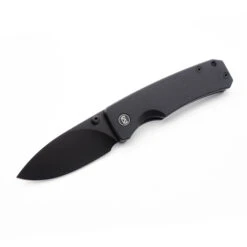 Miguron Pelora Folding Knife Black G10 Handle 14C28N Drop Point Plain Black Blade MGR-804BK