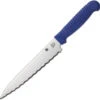 Spyderco Utility Kitchen Knife Blue Polypropylene Handle MBS26 Serrated Edge K04SBL -Cold Steel Zone 8c14f638 fda0 4613 bd10 e3945d86ba6d 28389.1613691499