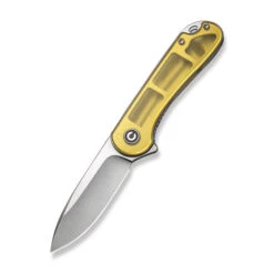 (Dropping 10-16) Civivi Elementum Folding Knife Polished Ultem Handle D2 Drop Point Plain Edge Satin Finish C907A-4