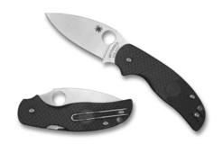 Spyderco Sage 5 Ligtweight Knife Black FRN Handle Plain S30V Blade C123PBK