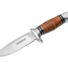 Boker Leatherneck Hunter Fixed Blade Knife Brown Aluminum Handle 440A Plain Edge 02MB726
