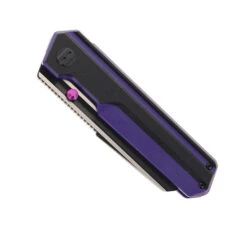 Bestech Tardis Folding Knife Black/Purple G10 Handle D2 Plain Black DLC/Satin Blade BG54D -Cold Steel Zone BESTECH BG54D 01 43900.1692813379
