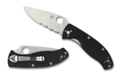 Spyderco Tenacious Combo Edge Folding Knife G10 Handle C122GPS