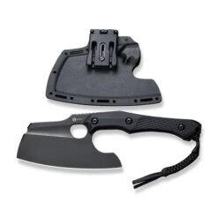 Civivi Aratra Fixed Blade Knife Black G10 Handle D2 Cleaver Plain Edge Black Stonewash Finish C21041-1 -Cold Steel Zone C21041 1 Aratra 8 94491.1680223613