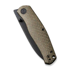 Civivi Sokoke Folding Knife Green Burlap Micarta Handle 14C28N Drop Point Plain Edge Black Stonewash Finish C22007-2 -Cold Steel Zone C22007 2 Sokoke 4 98122.1671469882