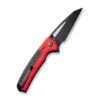 Civivi Sentinel Strike Button Lock Folding Knife Red Aluminum Handle K110 Reverse Tanto Plain Black Blade C22025B-1 -Cold Steel Zone C22025B 1 Sentinel Strike 2 70515.1687374598