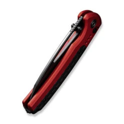 Civivi Sentinel Strike Button Lock Folding Knife Red Aluminum Handle K110 Reverse Tanto Plain Black Blade C22025B-1 -Cold Steel Zone C22025B 1 Sentinel Strike 6 67388.1687374598