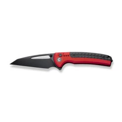 Civivi Sentinel Strike Button Lock Folding Knife Red Aluminum Handle K110 Reverse Tanto Plain Black Blade C22025B-1 -Cold Steel Zone C22025B 1 Sentinel Strike 8 21513.1687374598
