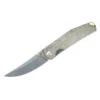 Giant Mouse Knives ACE Clyde Folding Knife Green Canvas Micarta Handle 20CV Plain Edge Brass Backspacer/Thumb Stud Tumbled Finish -Cold Steel Zone CLD 63424.1695774897