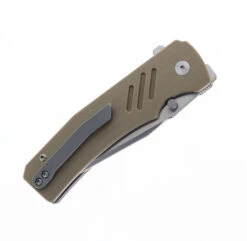 Dark Bolt Design Stratus Folding Knife Desert Tan G10 Handle 20CV Drop Point Plain Edge -Cold Steel Zone DARK BOLT DESIGN DROP POINT TAN G10 03 05254.1696434481