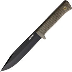 Cold Steel SRK Fixed Blade Knife Desert Earth Handle SK-5 Plain Black Blade 49LCKDEBK