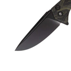 Tekto F3 Charlie Button Lock Folding Knife Green/Black Gmascus Handle D2 Drop Point Plain Black Blade -Cold Steel Zone GIM 6 80789.1686842129