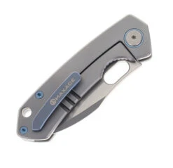 Maxace Meerkat Folding Knife Grey Titanium Handle S90V Plain Edge M13A -Cold Steel Zone MAXACE MEERKAT M13A 03 06783.1692895541
