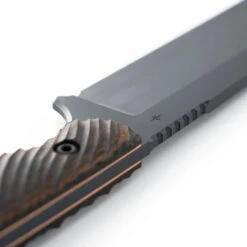 Toor Field 1.0 Fixed Blade Knife Battleship Gray Walnut Dynamic Fluting Handle CPM154 Plain Edge -Cold Steel Zone OBG 5 90494.1672942193