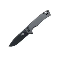 Olight Mettle-GMGYAH Folding Knife Gunmetal Grey G10/Aluminum Handle 154CM Plain Black Blade