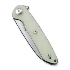 Sencut Kyril Folding Knife Natural G10 Handle 9Cr18MoV Plain Edge Sheepsfoot Stonewash Finish S22001-2 -Cold Steel Zone S22001 2 Kyril 4 1000x 05474.1670348924