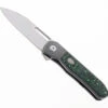 Tuya Knives Mutt Flipper Folding Knife Green Carbon Fiber Handle S90V Plain Edge Limited T1719-A -Cold Steel Zone TUYA T1719 A 05 64573.1694544776