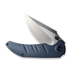 WE Riff-Raff Folding Knife Blue Titanium Handle 20CV Clip Point Plain Edge Hand Rubbed Satin Finish WE22020B-2 -Cold Steel Zone WE22020B 2 Riff Raff 3 22827.1684866813