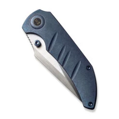 WE Riff-Raff Folding Knife Blue Titanium Handle 20CV Clip Point Plain Edge Hand Rubbed Satin Finish WE22020B-2 -Cold Steel Zone WE22020B 2 Riff Raff 4 96926.1684866814