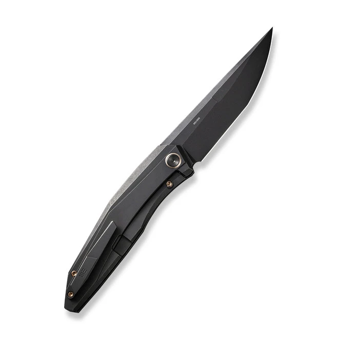 WE Cybernetic Folding Knife Black Titanium Handle 20CV Plain Edge Black Stonewash Finish Liited Edition WE22033-1 4 WE Cybernetic Folding Knife Black Titanium Handle 20CV Plain Edge Black Stonewash Finish Liited Edition WE22033-1 - Image 2