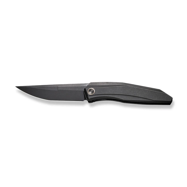 WE Cybernetic Folding Knife Black Titanium Handle 20CV Plain Edge Black Stonewash Finish Liited Edition WE22033-1 10 WE Cybernetic Folding Knife Black Titanium Handle 20CV Plain Edge Black Stonewash Finish Liited Edition WE22033-1 - Image 8