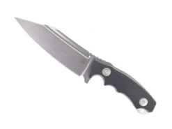 Bastinelli Creations Compact Assaucalypse Fixed Blade Knife 3D Black G10 Handle M390 Plain Edge