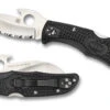 Spyderco Matriarch 2 Knife Emerson Wave Combo Edge Black FRN Handle C12SBK2W -Cold Steel Zone c12SBK2W 51971.1530904361