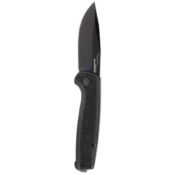 SOG Terminus SJ Folding Knife Black G10 Handle D2 Clip Point Plain Black Blade SOGTM1005