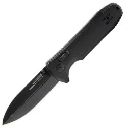 SOG Pentagon MK3 Blackout XR Lock Knife Black G10 Handle Plain Black Blade 12-61-01-57