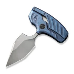 WE Typhoeus Folding Knife Blue Titanium Handle 20CV Dagger Plain Edge Silver Bead Blast Finish WE21036B-3 -Cold Steel Zone f8d55ae5 258b 4fa5 8af3 8cff0837cd43 92184.1662565183
